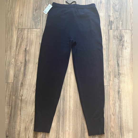 $328 PER SE by CARLISLE Cashmere Blend Knit Jogger Drawstring Pants Ankle Zip M - Picture 14 of 14